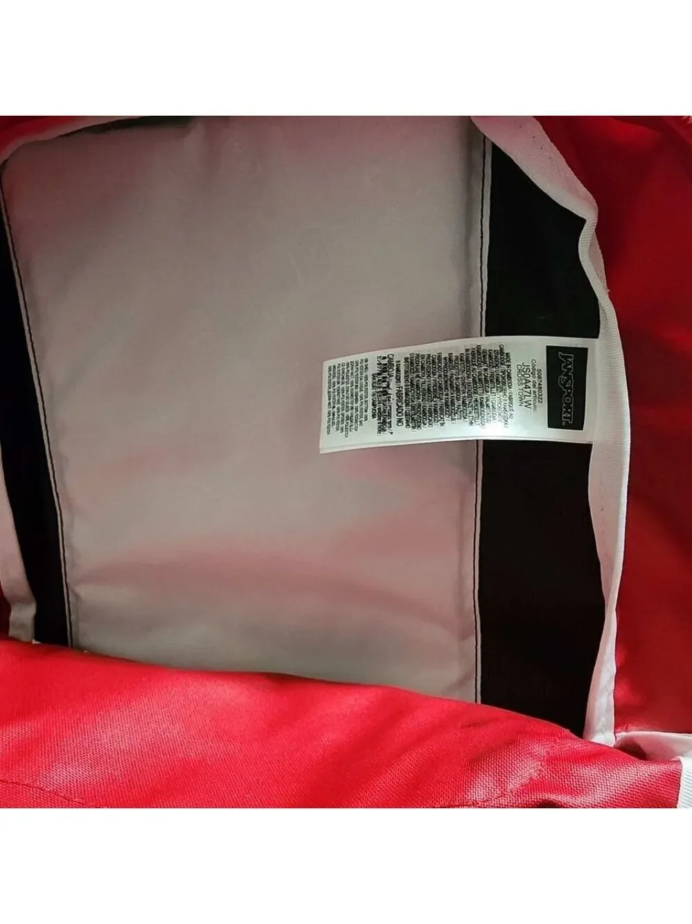 Brand New   Jansport Crosstown Red Tape Bookbag